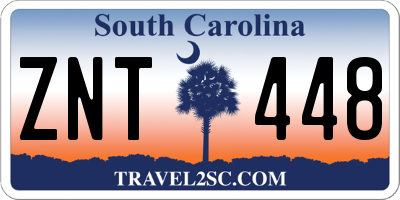 SC license plate ZNT448