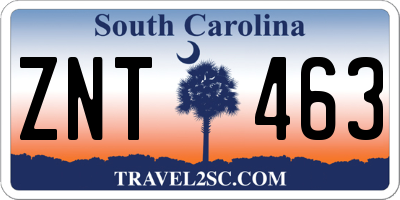 SC license plate ZNT463