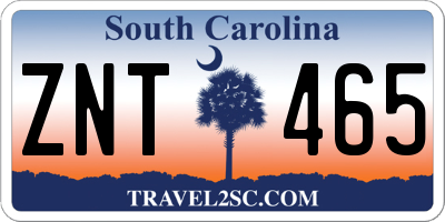 SC license plate ZNT465
