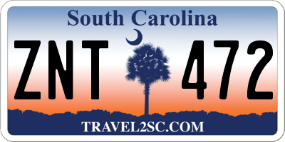 SC license plate ZNT472