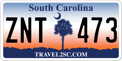SC license plate ZNT473
