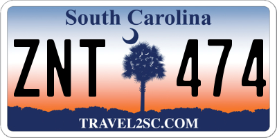SC license plate ZNT474