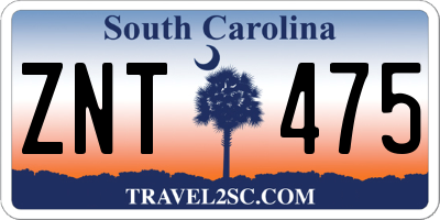 SC license plate ZNT475