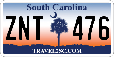 SC license plate ZNT476