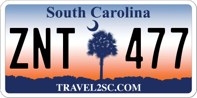 SC license plate ZNT477