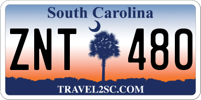 SC license plate ZNT480