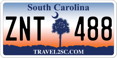SC license plate ZNT488