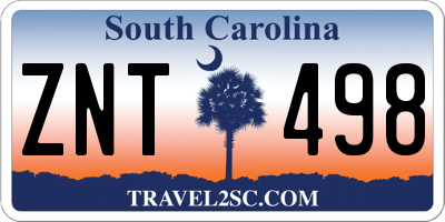SC license plate ZNT498