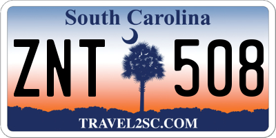 SC license plate ZNT508
