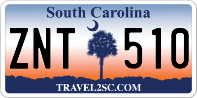 SC license plate ZNT510