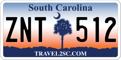SC license plate ZNT512