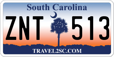 SC license plate ZNT513
