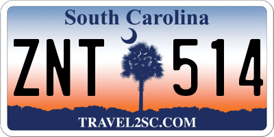 SC license plate ZNT514