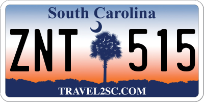 SC license plate ZNT515
