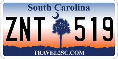 SC license plate ZNT519