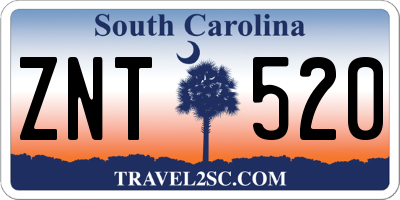 SC license plate ZNT520