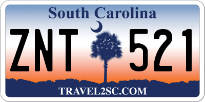 SC license plate ZNT521