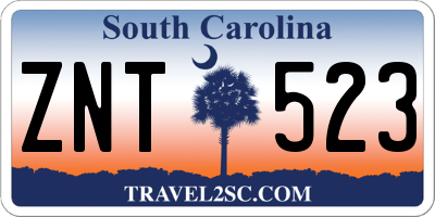 SC license plate ZNT523