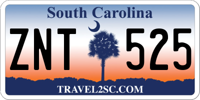 SC license plate ZNT525