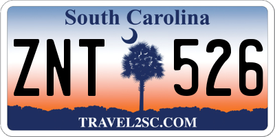 SC license plate ZNT526