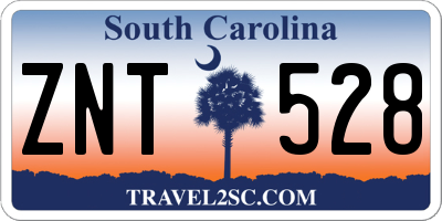 SC license plate ZNT528