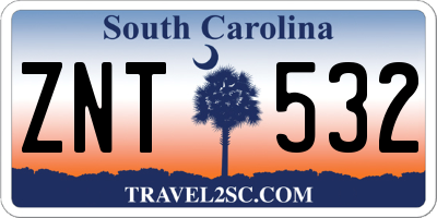 SC license plate ZNT532