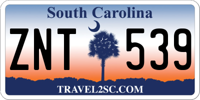 SC license plate ZNT539