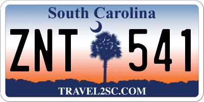 SC license plate ZNT541
