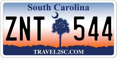 SC license plate ZNT544