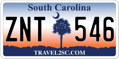SC license plate ZNT546