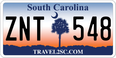 SC license plate ZNT548