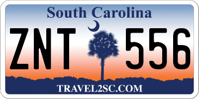 SC license plate ZNT556
