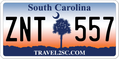 SC license plate ZNT557