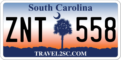 SC license plate ZNT558