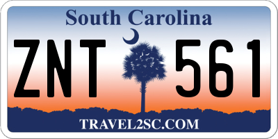 SC license plate ZNT561