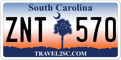 SC license plate ZNT570