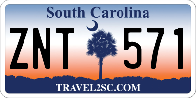 SC license plate ZNT571