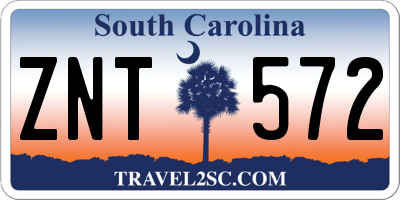 SC license plate ZNT572