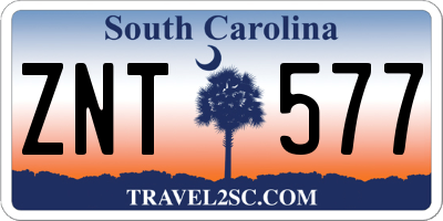 SC license plate ZNT577