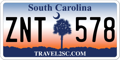 SC license plate ZNT578