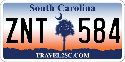 SC license plate ZNT584