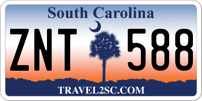 SC license plate ZNT588