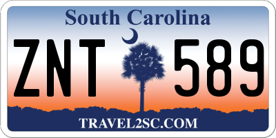SC license plate ZNT589