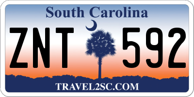 SC license plate ZNT592
