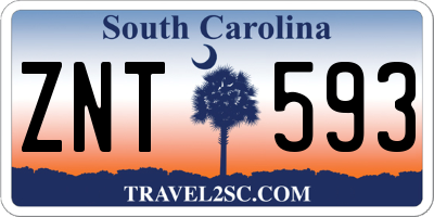 SC license plate ZNT593
