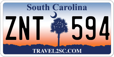 SC license plate ZNT594