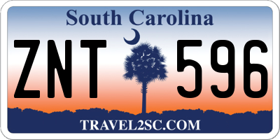 SC license plate ZNT596