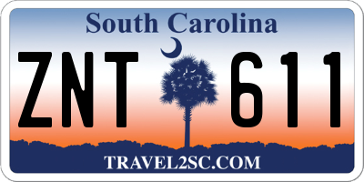 SC license plate ZNT611