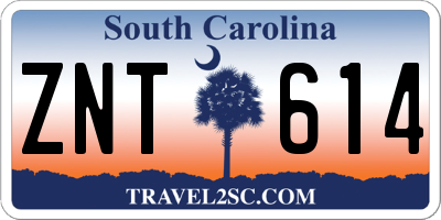 SC license plate ZNT614