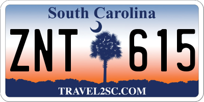 SC license plate ZNT615